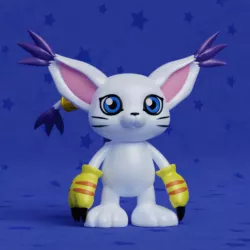 Tailmon Gatomon Digimon Adventure Kari Light Crest Figure Decor