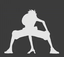 TEXT FLIP-ONE PIECE LUFFY