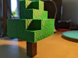 Textured Minecraft Tree
