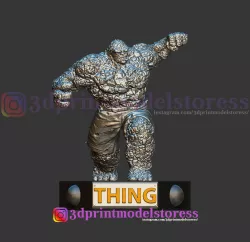 Thing Fantastic Four Statue 3D Printable STL File