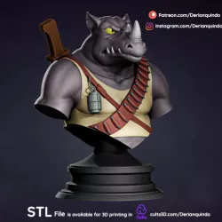 TMNT fan art / Rocksteady