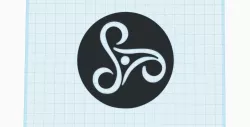 Trinity symbol stencil, printable Triquetra decoration, Celtic symbol of eternity,spiritual wall art decor