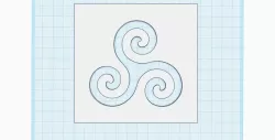 Trinity symbol stencil, printable Triquetra decoration, Celtic symbol of eternity,spiritual wall art decor