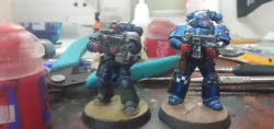 True-scale Imperial Fist Corvus Mark VI Armor