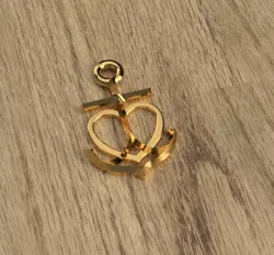 Unique Anchored in Christ Heart Cross Anchor 3D Necklace STL Model Pendant File