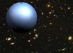 Uranus 3D model Lamp. Uranus Litophane Ø 10cm. Lampara de Urano.