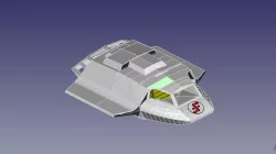 V The Visitors Skyfighter 3.75" figure toy ship