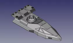 V35 Landspeeder Courier 3.75" figure ship toy