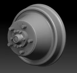 WC51 FRONT AND REAR HUB