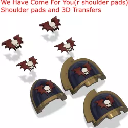 We Have Come For You (r) Shoulder pads and 3D Transfers - Night Lords