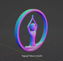 Yoga Girl Ring Decor