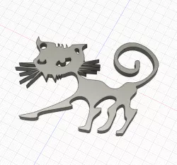 Zombie Cat Keyring