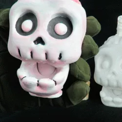 ZOMBIE SKULL CANDY BOWL