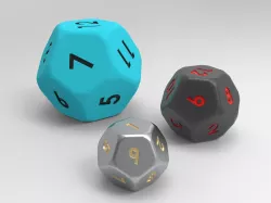 12 Sided Dice (Dodecahedron)