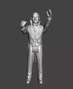 ACTION FIGURE HALLOWEEN COUNT DRACULA KENNER STYLE 3.75 POSABLE ACTION FIGURE ARTICULATED .STL .OBJ