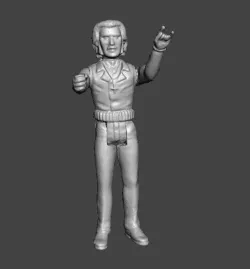 ACTION FIGURE HALLOWEEN KING DIAMOND KENNER STYLE 3.75 POSABLE ACTION FIGURE ARTICULATED .STL .OBJ