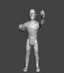 ACTION FIGURE HALLOWEEN THE MUMMY KENNER STYLE 3.75 POSABLE ARTICULATED .STL .OBJ