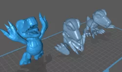 Agumon three models low poly
