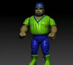 Akeem Hasbro VINTAGE WWE ACTION FIGURE