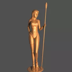 Amazon warrior statue