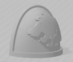 Amphibious Space Infantry, Shoulder Pad - Lion Emblem