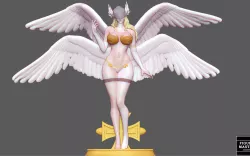 ANGEWOMON 2 DIGIMON SEXY GIRL PRETTY ANGEL CHARACTER ANIME 3D PRINT