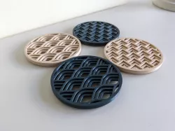 Art deco inspired coaster set