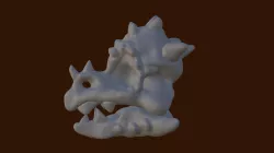 Baby dragon skull with movable jaw