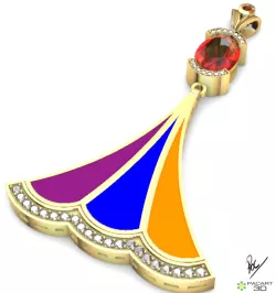Ballerina Dance Pendant in stl and obj format