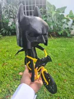 Batman on bike planter