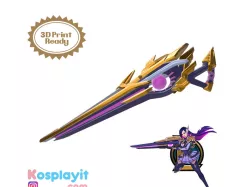 Battle Academia Caitlyn Gun 3D Model Digital File - League of Legends Cosplay - Caitlyn Cosplay - 3D Printing- 3D Print - LOL Cosplay
