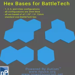 BattleTech hex bases