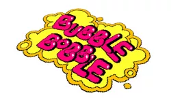 Bubble Bobble logo pixelart
