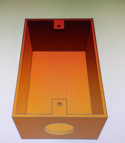 Caja para teclas electricas/Box for electric keys