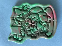 Cat smoking the bong cookie cutter