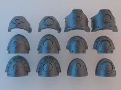 (Chaos) Space Marine Shoulder Pads - Thousand Sons