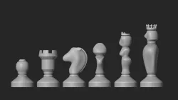 Chess pieces set
