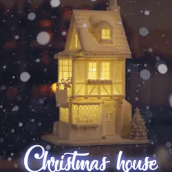 Christmas house village 3D printed Christmas