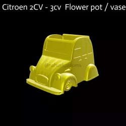 Citroen 2CV - 3cv Flower pot / vase