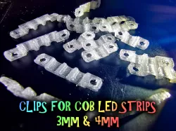 Clips for 3mm and 4mm COB LED strips