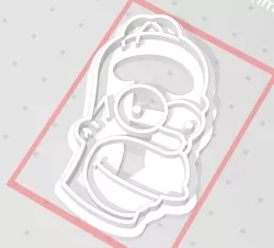 Cookie cutter Homer Simpson - Homer Cookies