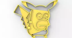 Cookie Cutter Pikachu X Homer