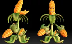 Corncob plants and zombies