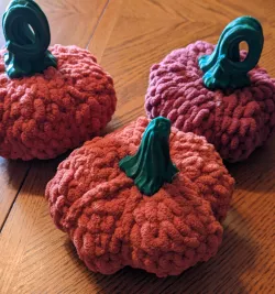 Crocheted Pumpkin stems
