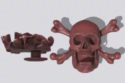 Crocs - Skull and Crossbones button