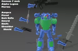 Custom 7 inch Alpha Legion Space Marine