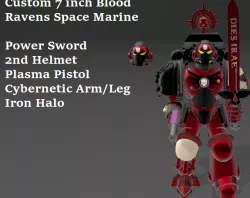 Custom 7 inch Blood Ravens Space Marine