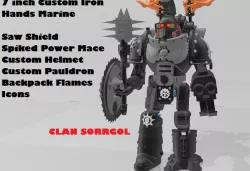 Custom 7 inch Heresy Era Iron Hands (SORRGOL) Space Marine