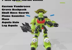 Custom 7 inch Space Marine Officer