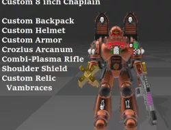 Custom 8 inch Space Marine Chaplain
